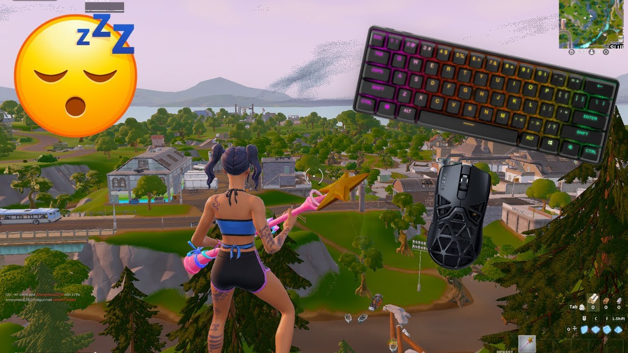 Steelseries Apex Pro Mini Fortnite Keyboard & Mouse Sounds Smooth 240FPS