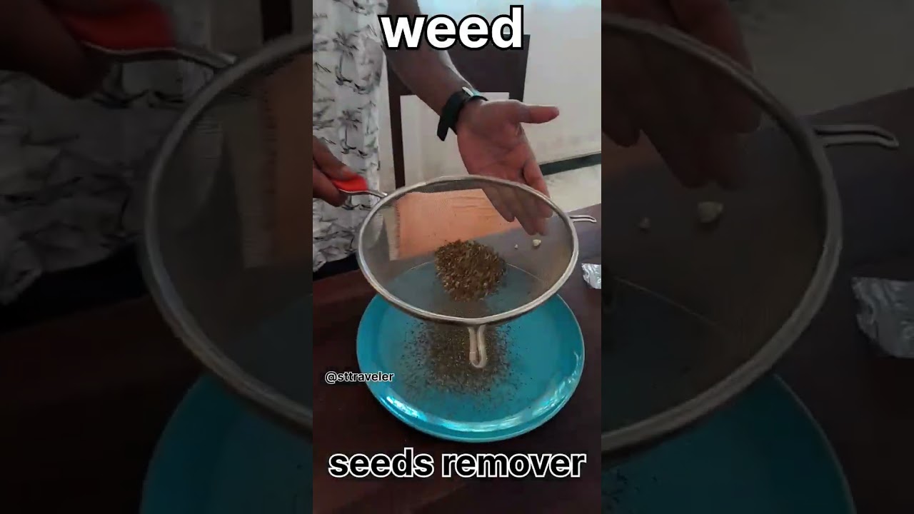 haw to remove seeds from weed ||the right track ❤️#viralvideo #shortvideo #seeds
