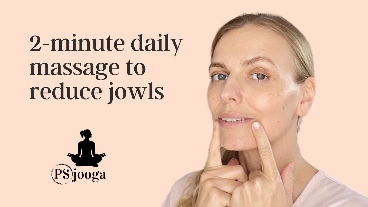2-minute massage to reduce JOWLS 🤗 – No talking!