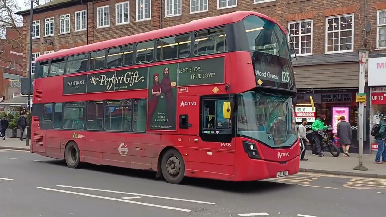 (Last Day) Arriva London HV325 LJ17WOM Route 123 at Wood Green Station - 27/02/2026