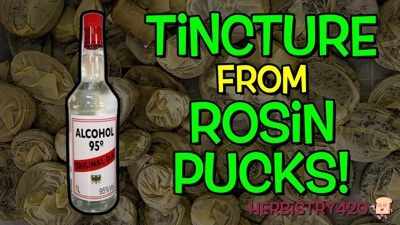 Rosin Puck Tincture! Green Dragon from Pressed Pucks 🍃💥