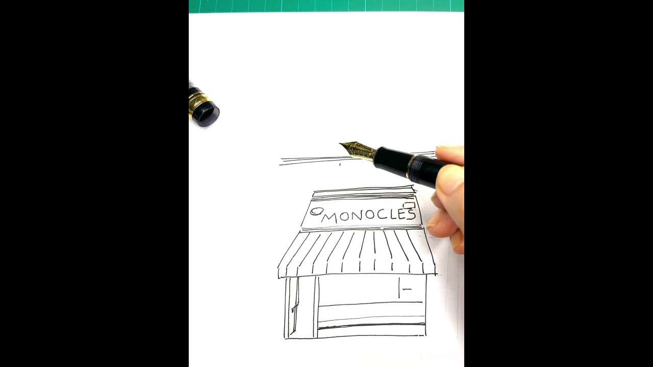 How to Sketch A Cute Shopfront