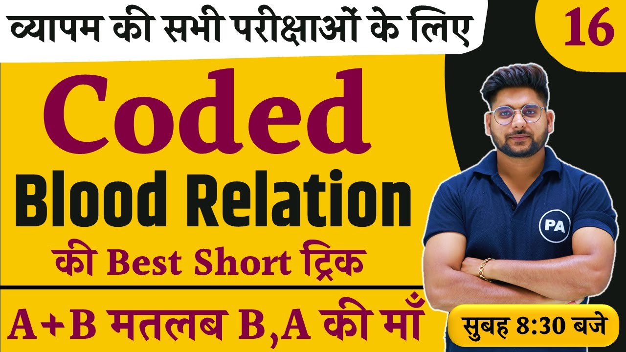 Coded Blood Relation Tricks | रक्त संबंध | Blood Relation Trick | Class - 01 | कोडेड ब्लड रिलेशन