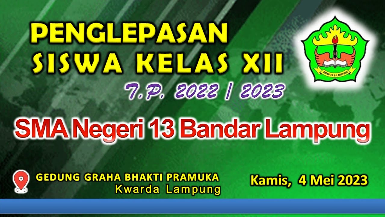 Penglepasan Siswa Kelas XII SMAN 13 Bandar Lampung 2023 (2)