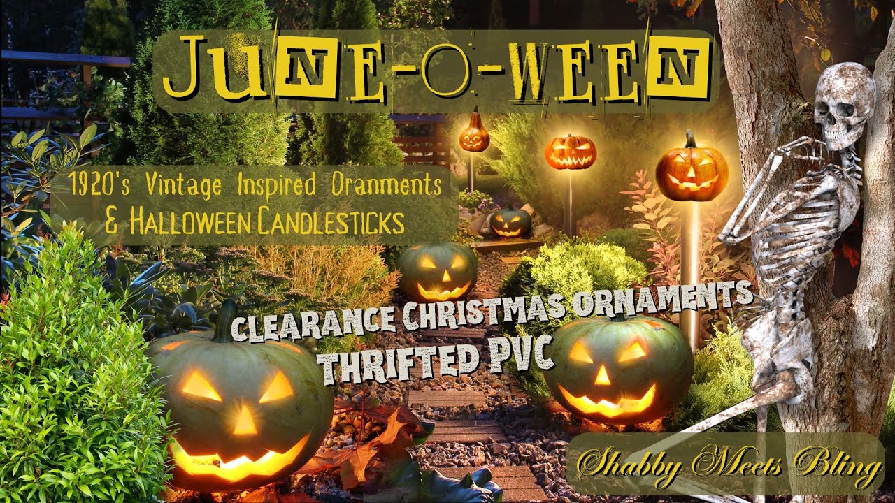 Vintage Inspired Halloween Decor / Thrifted Items Go Halloween / June O Ween