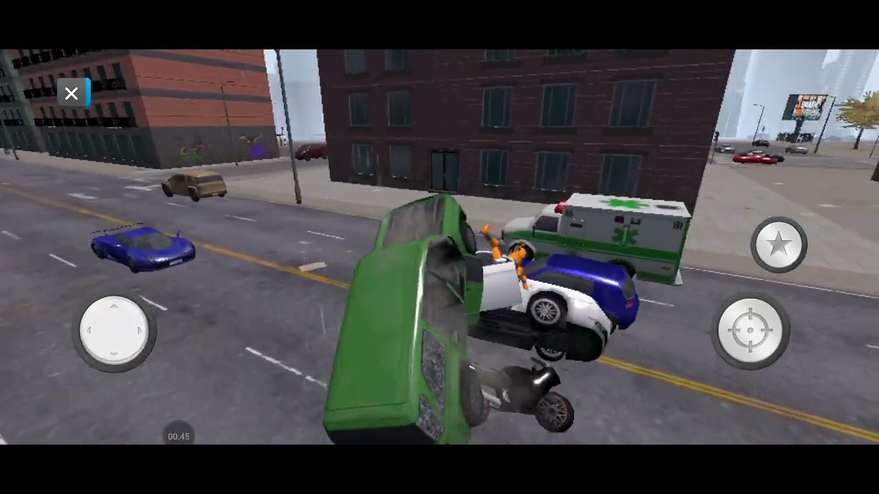 Car crash in city smash2).