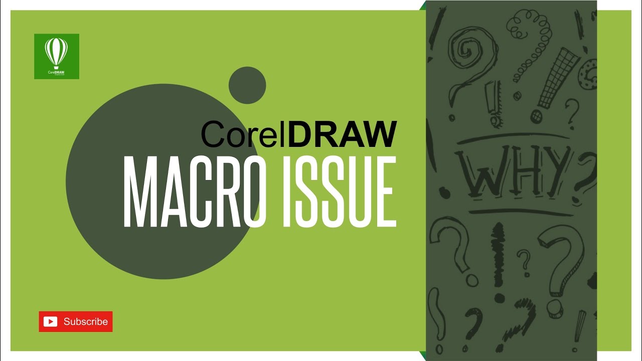Macro Loading problem & Solution in CorelDRAW || Must Watch