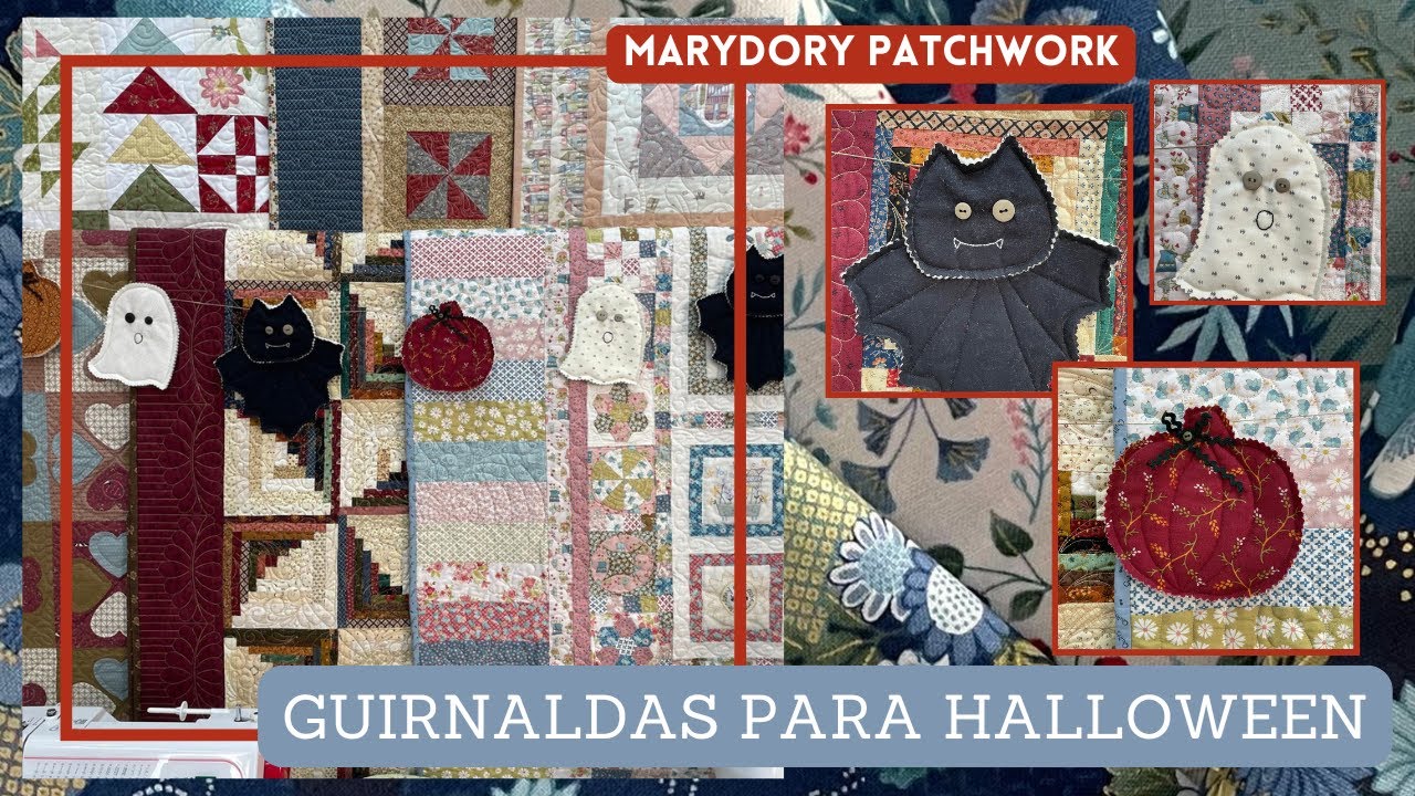 Cómo hacer una guirnalda para Halloween: calabazas, fantasmas y murciélagos 👻🎃🦇 | Patrón incluído