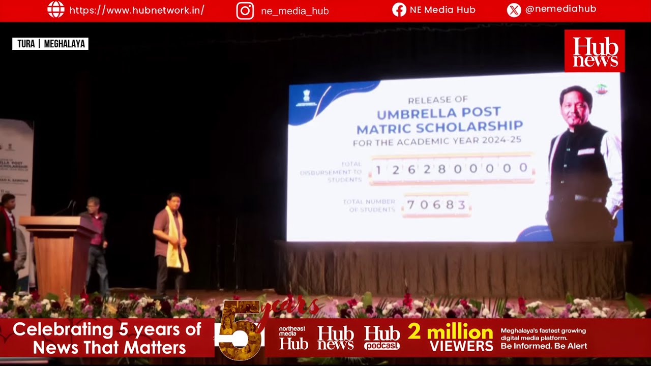 Conrad Sangma releases ₹130 Crore scholarship for 70,000 students in Tura