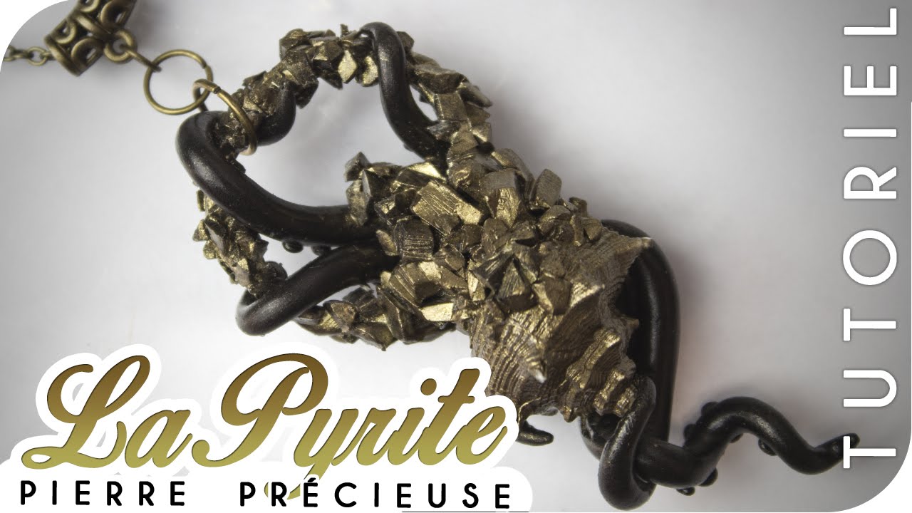 ▸ TUTO FIMO┃ PYRITE - Imitation Pierre Précieuse.