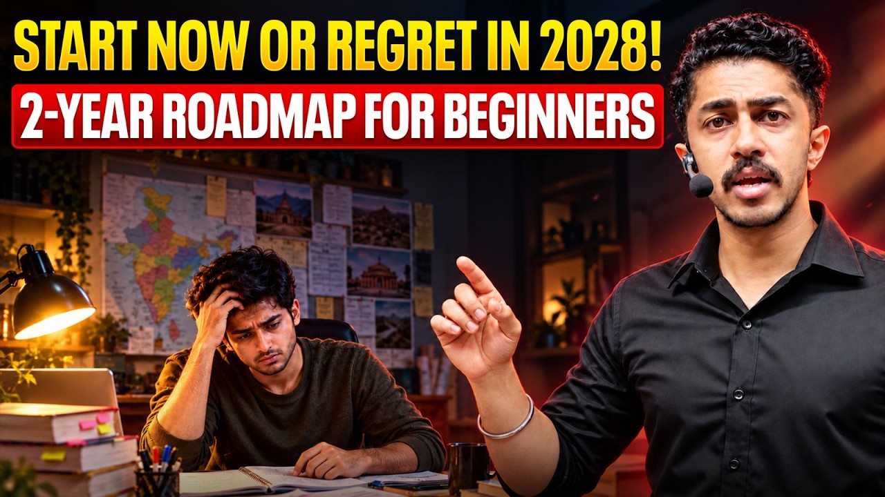 Start Now Or Regret In 2028! 🛑 | UPSC CSE 2-Year Roadmap For Beginners #upsc