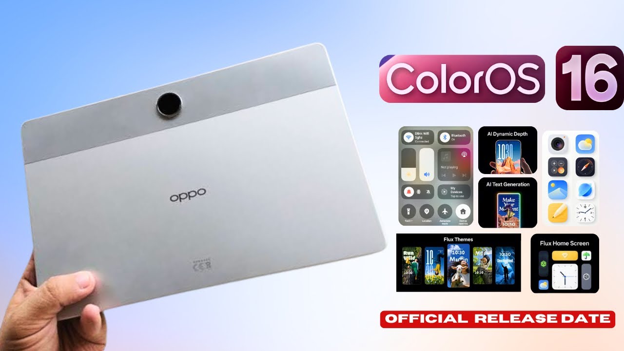 Oppo Pad SE ColorOS 16 Android 16 Official Update