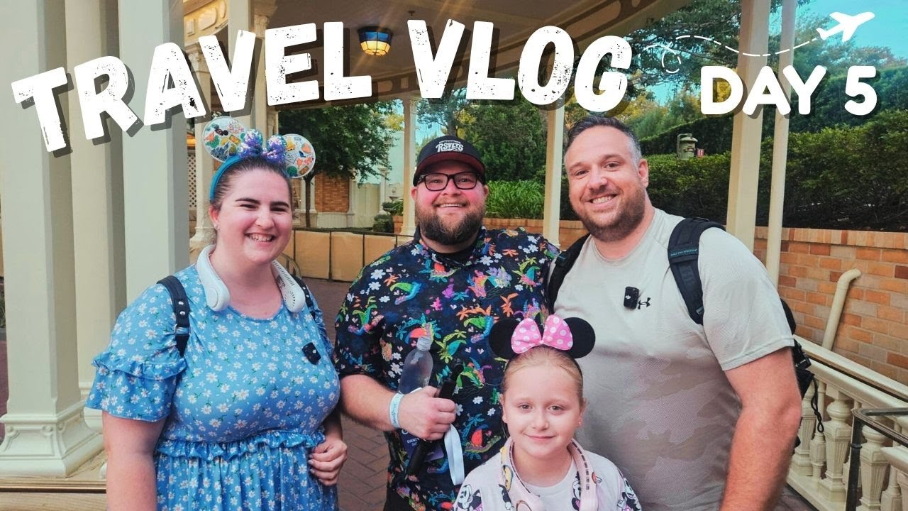 Walt Disney World Travel Vlog Day 5 - Magic Kingdom, Orlando Outlets Shopping  🛍 & Night Time Parade