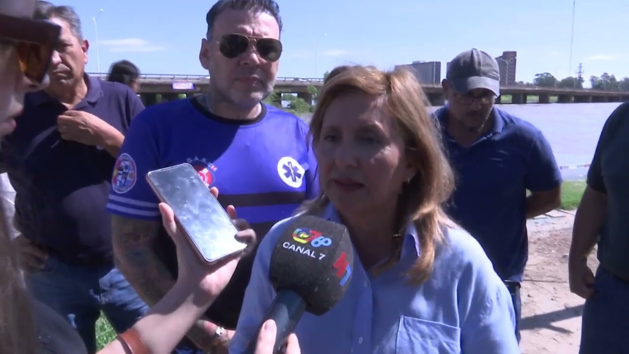 Norma Fuentes llevó tranquilidad por la crecida del río Dulce: “Se está trabajando y monitoreando”