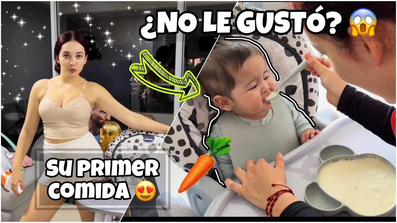 MI HIJO APRENDE A COMER POR PRIMERA VEZ🥕👶🏻|Ana Eusse