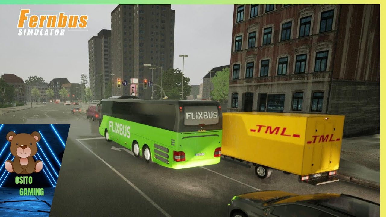 Conduciendo desde Berlín a Potsdam con lluvia en Fernbus Simulator | Fernbus Simulator #1