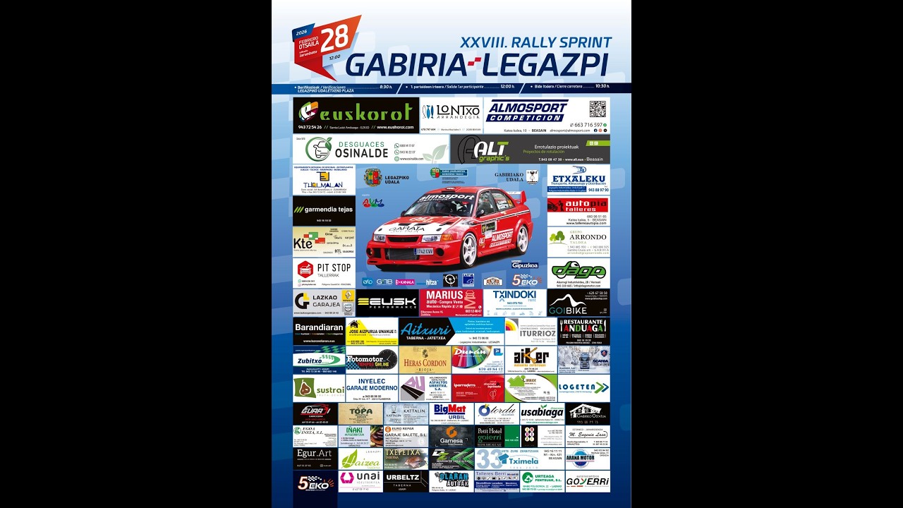 XXVIII Rallysprint Gabiria Legazpi 2026