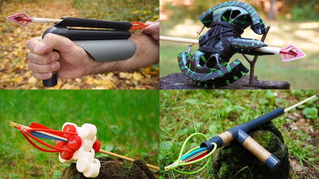 Top 4 Slingshots With Arrows For Survival - Craft Your Own Slingshot | Lis X