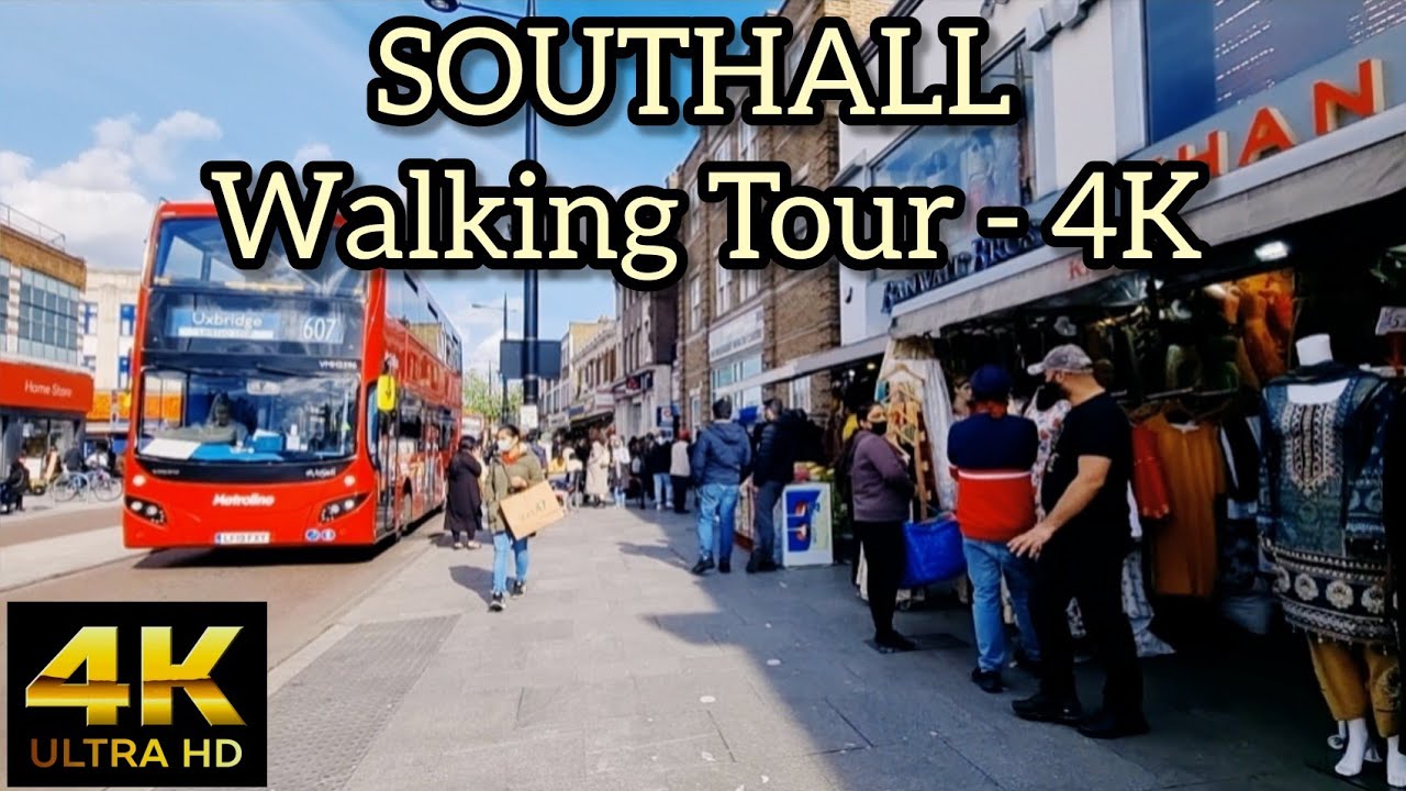 Multicultural London Walk| Southall |Ramadan and Eid Shopping 2021| Little India - [4K]