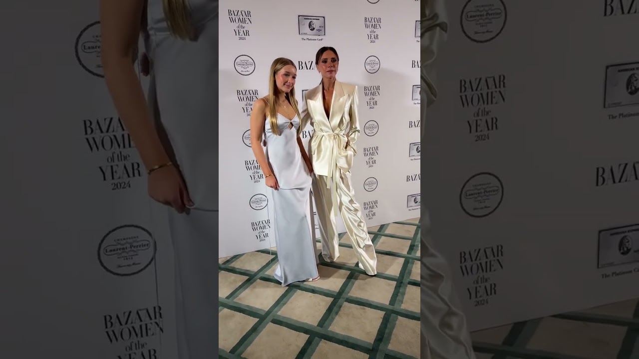 Victoria Beckham&nbsp;and her daughter Harper at the Harper&rsquo;s Bazaar Women of the Year Awards | Bazaar UK