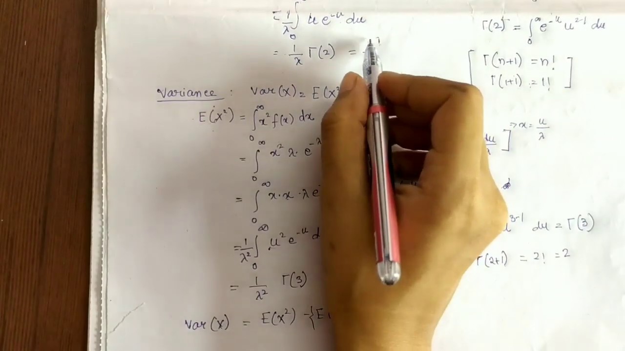 EXPONENTIAL DISTRIBUTION IN HINDI || MEAN AND VARIANCE OF EXPONENTIAL DISTRIBUTION || SOLVE EXAMPLE