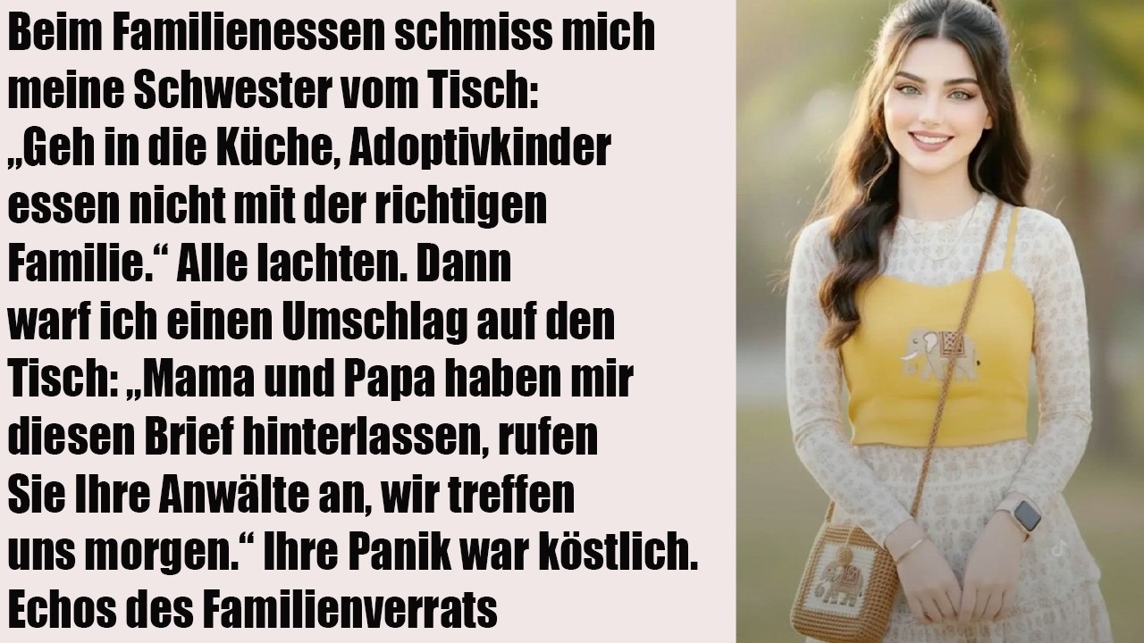 Bei Abendessen: ‚Such dir einen anderen Tisch, Adoptivkinder nicht erlaubt‘“