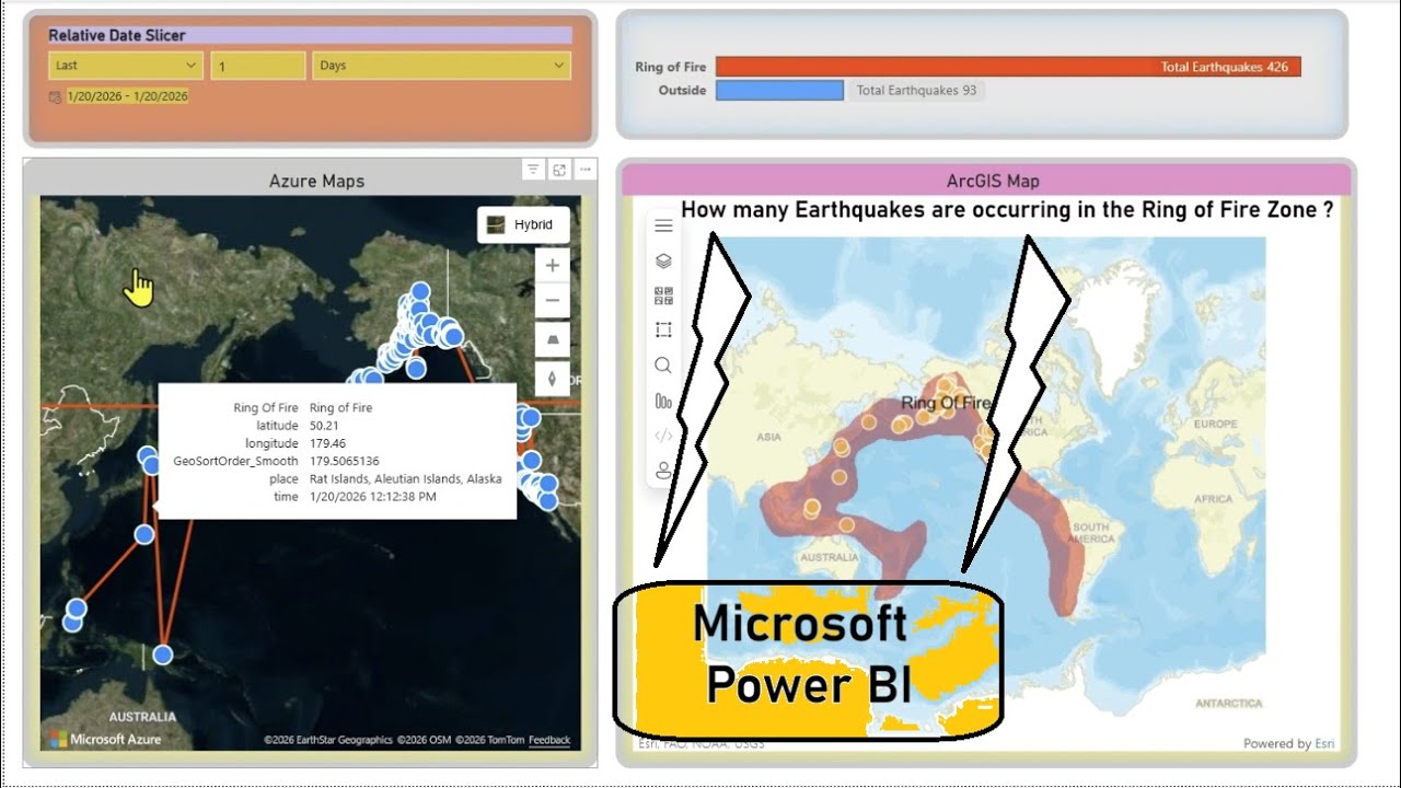 Проект Power BI с использованием реальных данных 👉🏼 Данные о землетрясениях 👉🏼 Что такое Тихоокеа...