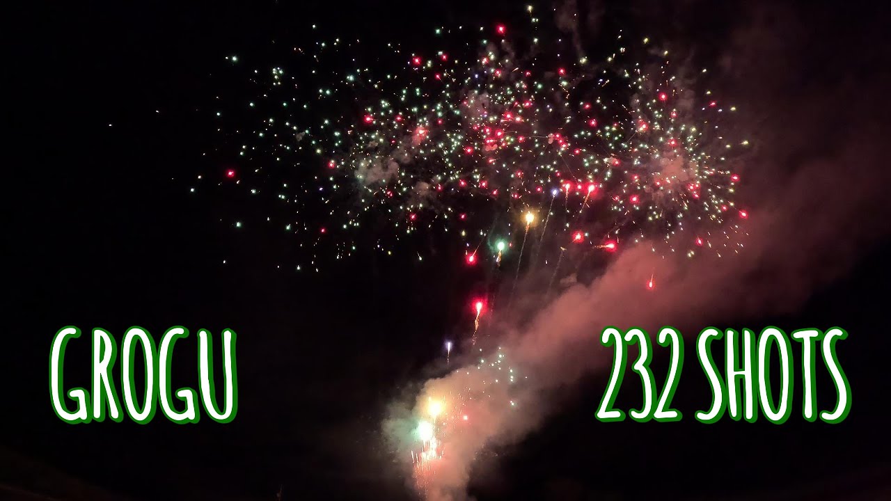 GROGU 232 SHOT CAKE #banger #fireworks #demo #pyroaddicts #pyro #pyromaniac #4thofjuly2025
