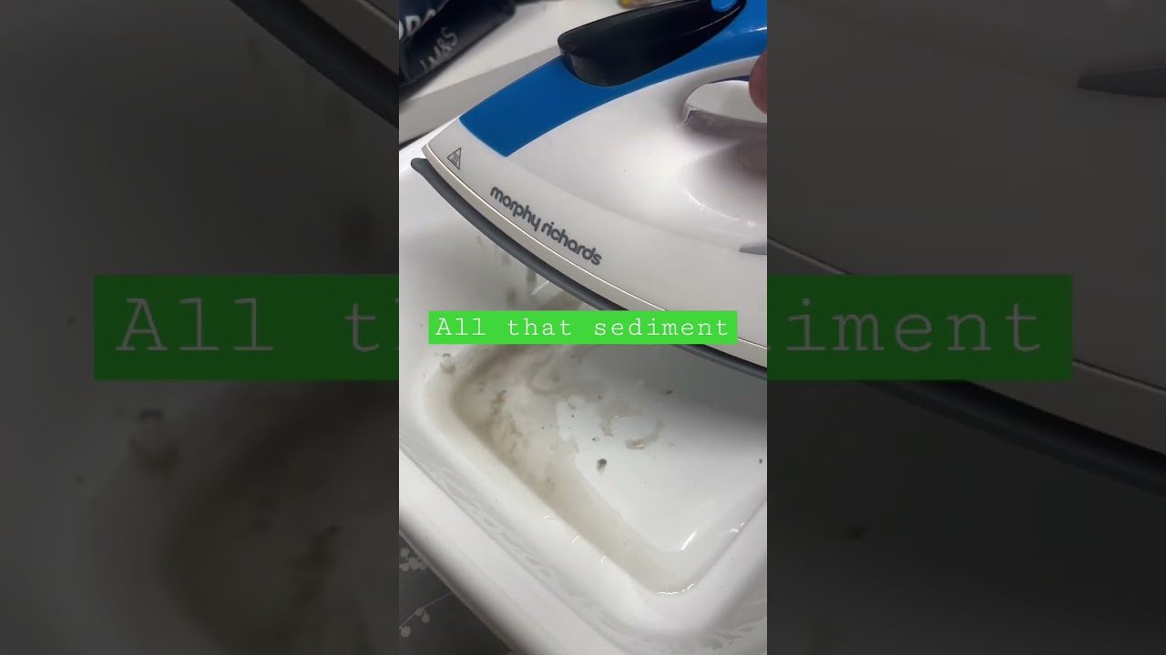 Dirty Dirty steam iron! Clean mode on my Morphy Richards steamer. Amazing what&rsquo;s in your water!