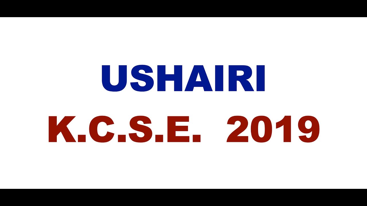 USHAIRI K C S E   2019