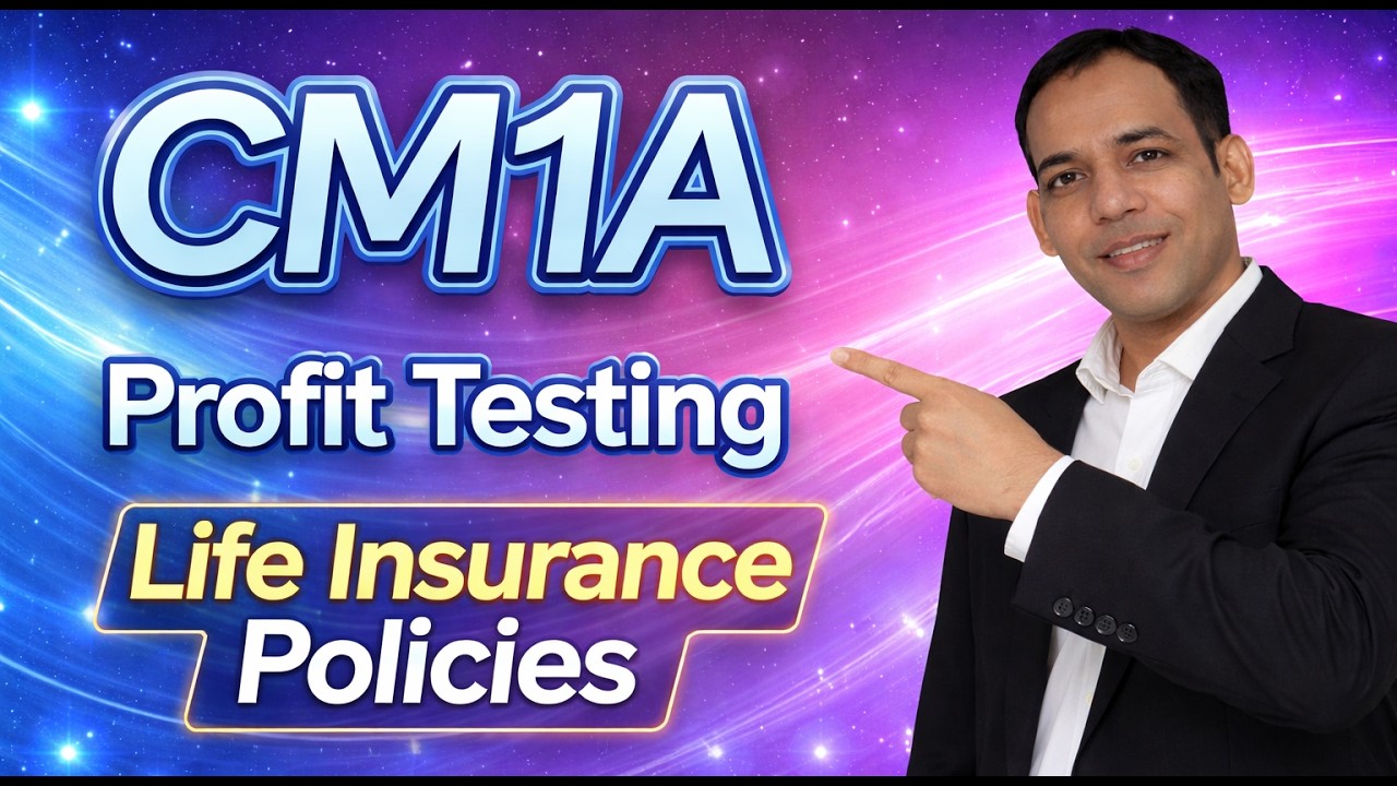 Profit testing for life insurance policies.Important exam questions in CM1 actuarial science