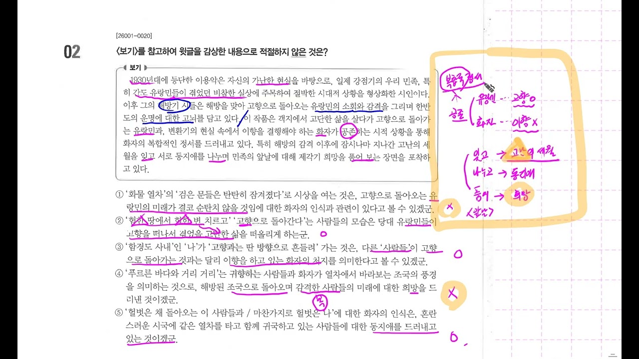 2027 수능특강 문학 개념학습 7강 : 이용악 