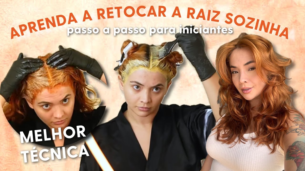 PINTANDO O CABELO EM CASA - Passo a passo retoque de raiz para iniciantes