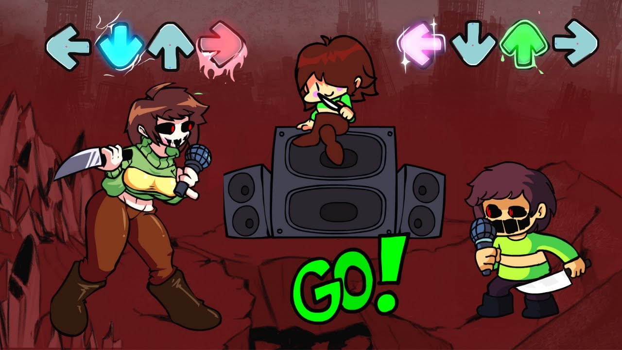Friday Night Funkin' - Fanon Chara vs Canon Chara [FNF x Undertale]