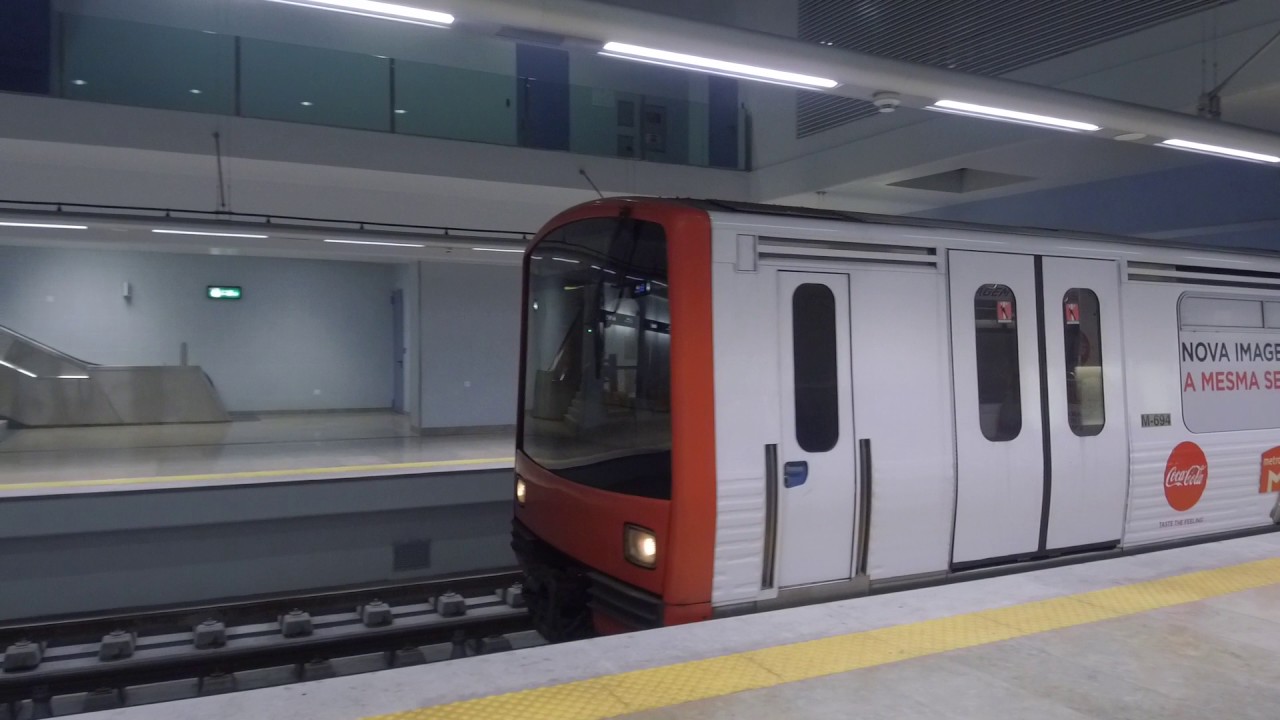 Walking in Reboleira metro station, Lisboa