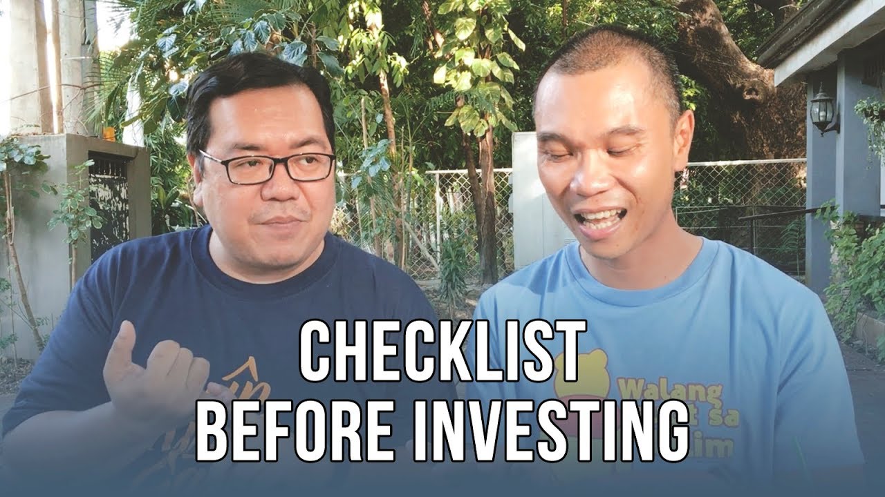 Checklist Before Investing