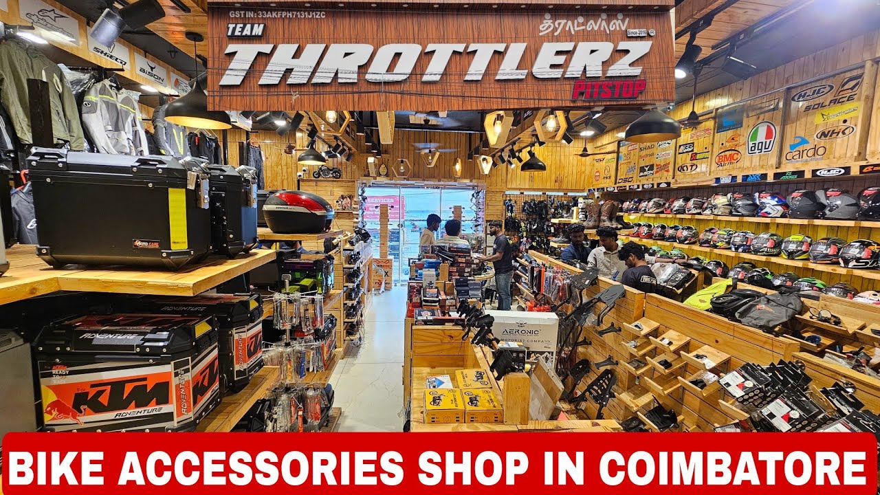THROTTLERZ PITSTOP IN COIMBATORE | NUMBER 1 BIKE ACCESSORIES SHOP IN TAMILNADU | ARK Diaries