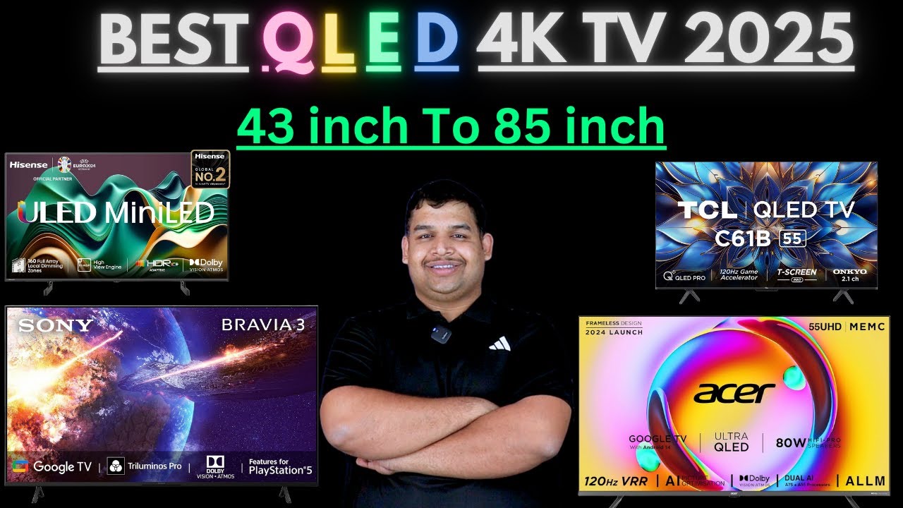 Best QLED 4K Smart TV 2025 | Under 25000 QLED TV | Gaming 4K TV
