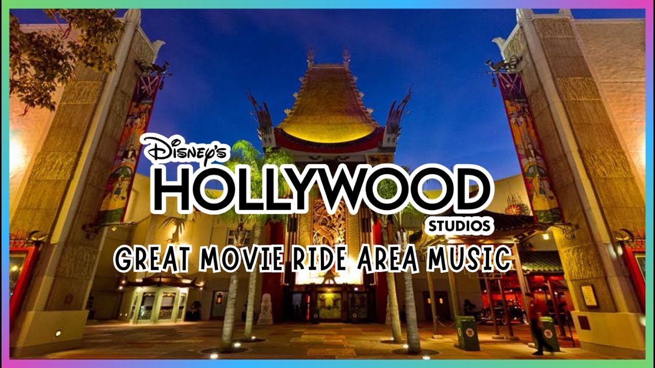 Great Movie Ride Exterior Area Music |  Hollywood Studios | Disney Ambient Sounds