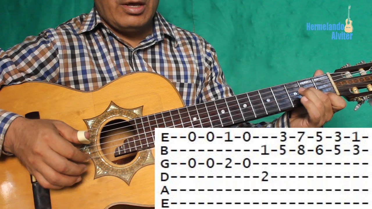 Rosita de Olivo - Requinto tutorial y demostración de guitarra y requinto - Explicado con tablaturas