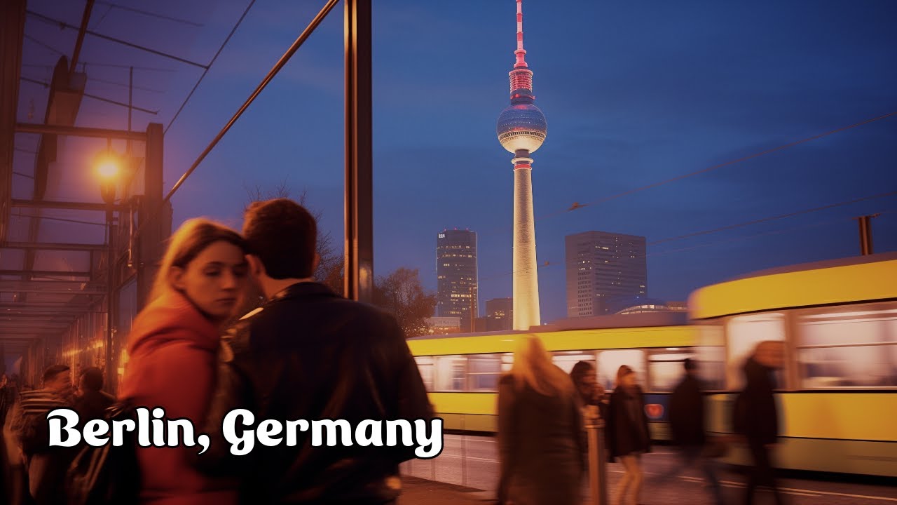 Berlin Night Walking Tour 🇩🇪 Hackescher Markt to Alexanderplatz - DJI Pocket 3 Low Light Test 4K
