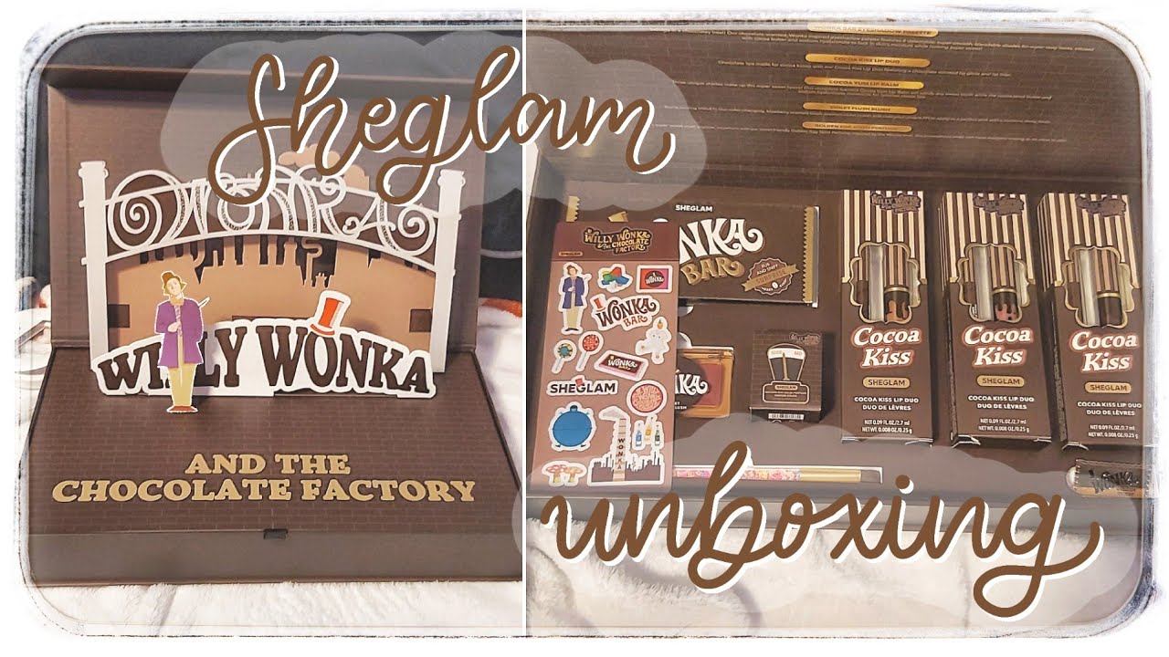 SHEGLAM Willy Wonka & The Chocolate Factory Collection Unboxing 🍫🏭 | Shein