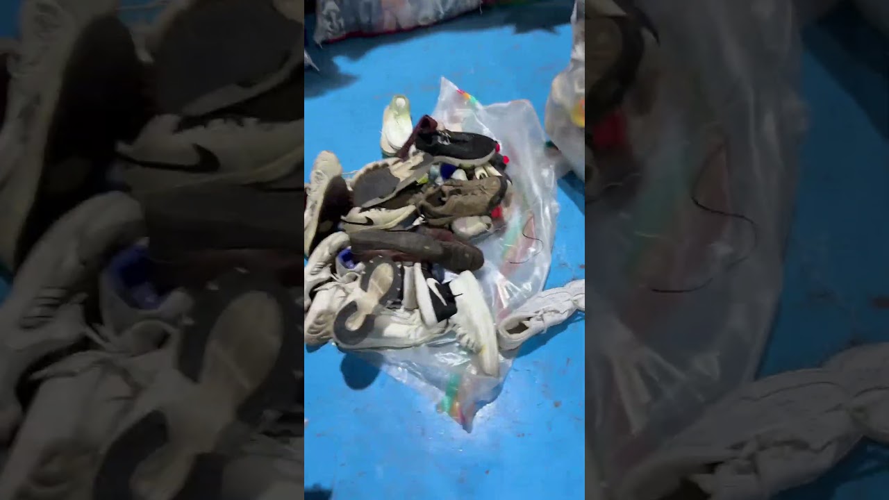 Visiting used clothes factory in China 