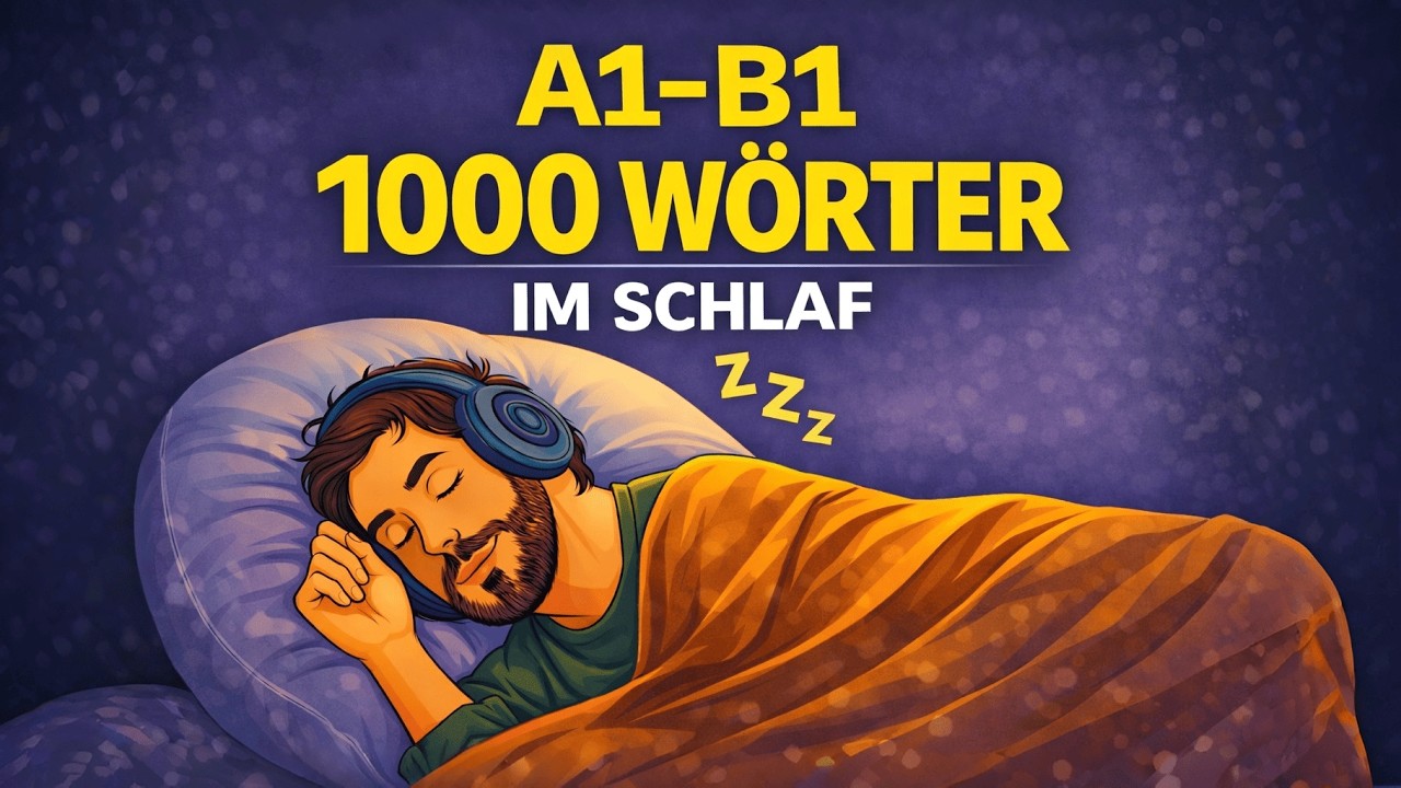 A1–B1 Deutsch im Schlaf – 1000 neue Wörter für Alltag & echte Gespräche
