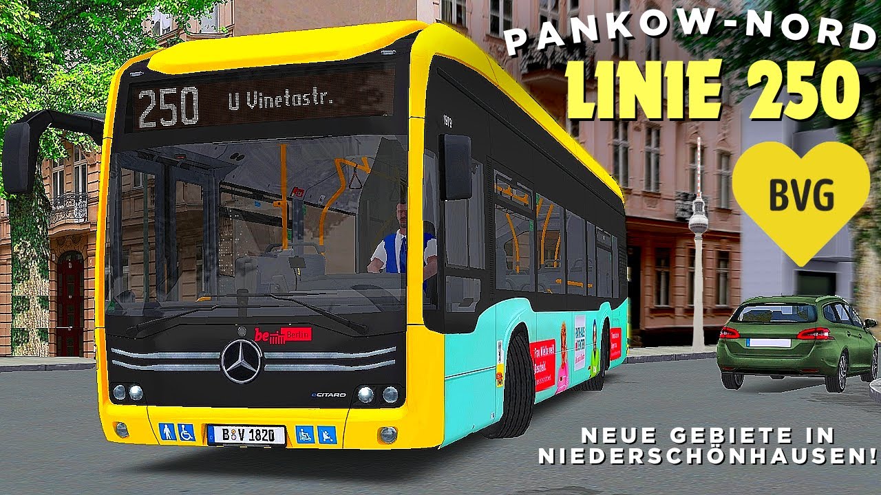 OMSI 2 [60 FPS] - PANKOW NORD BVG-Linie 250 im E-Citaro! 🚌💛 - Let's Play Omsi 2 [#951]