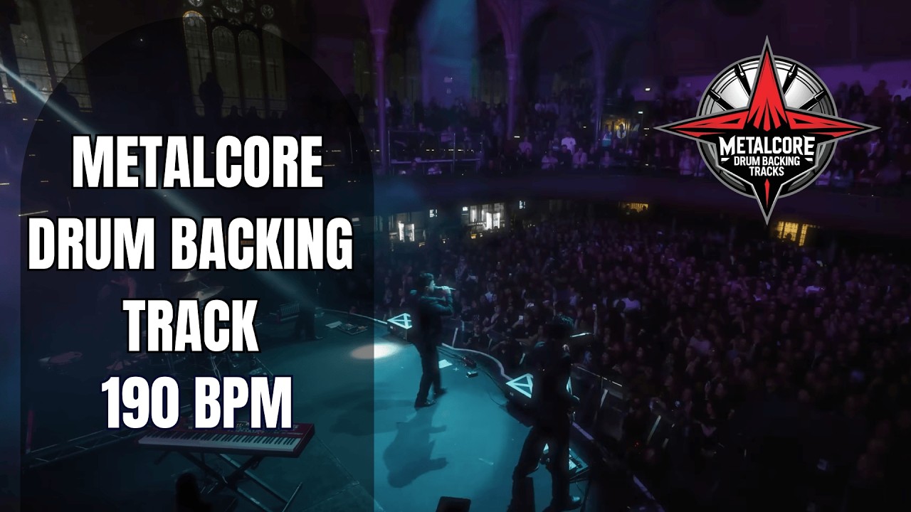 190 BPM Metalcore Drum Backing Track | High Speed Assault