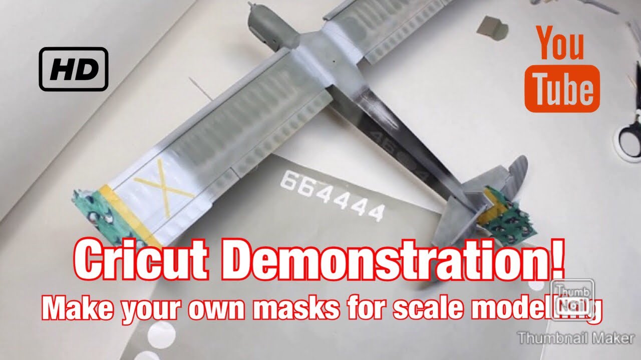 Creating your own masks for scale modelling using the Cricut cutter.