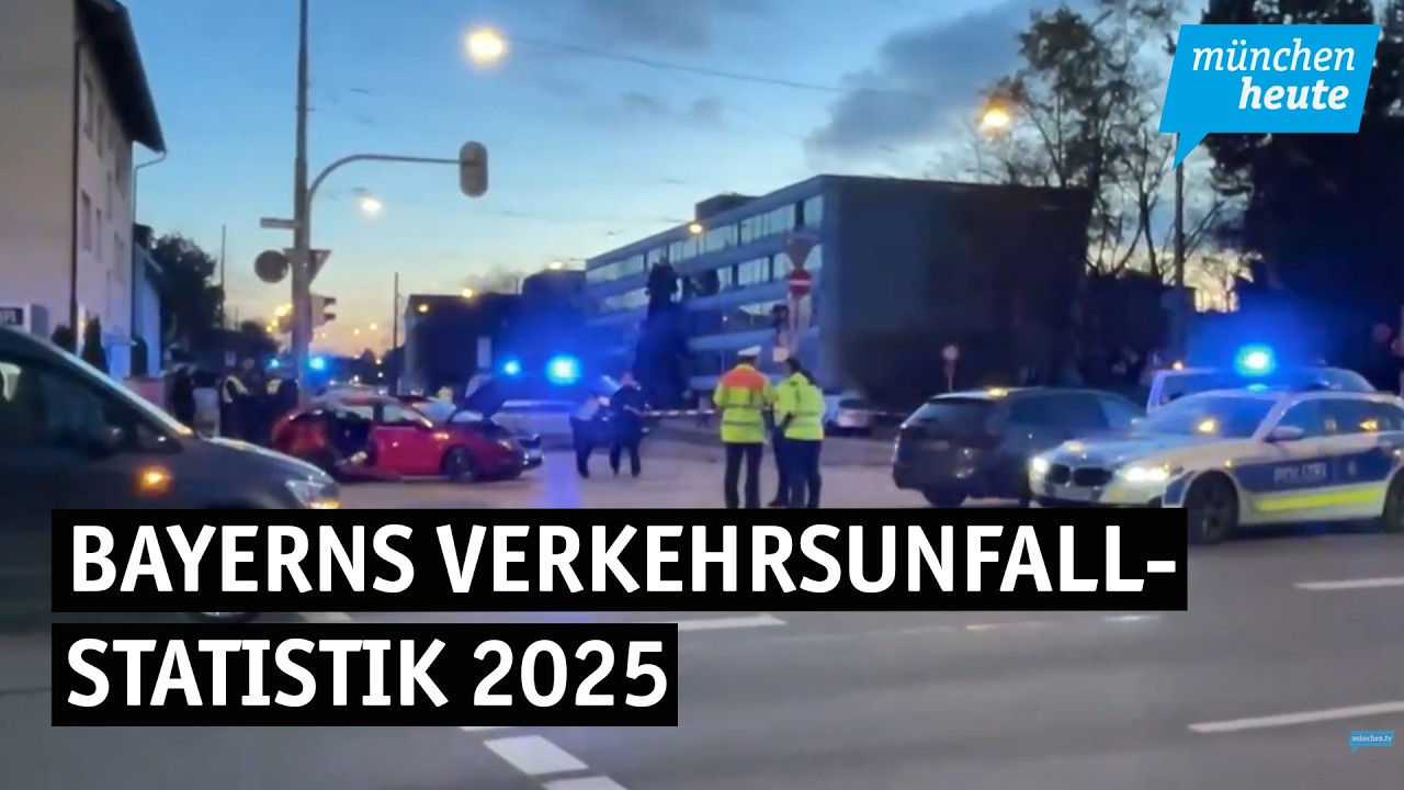 Bayerns Verkehrsunfall-Statistik 2025: Mehr Unfälle, mehr Unfalltote, aber weniger Schwerverletzte