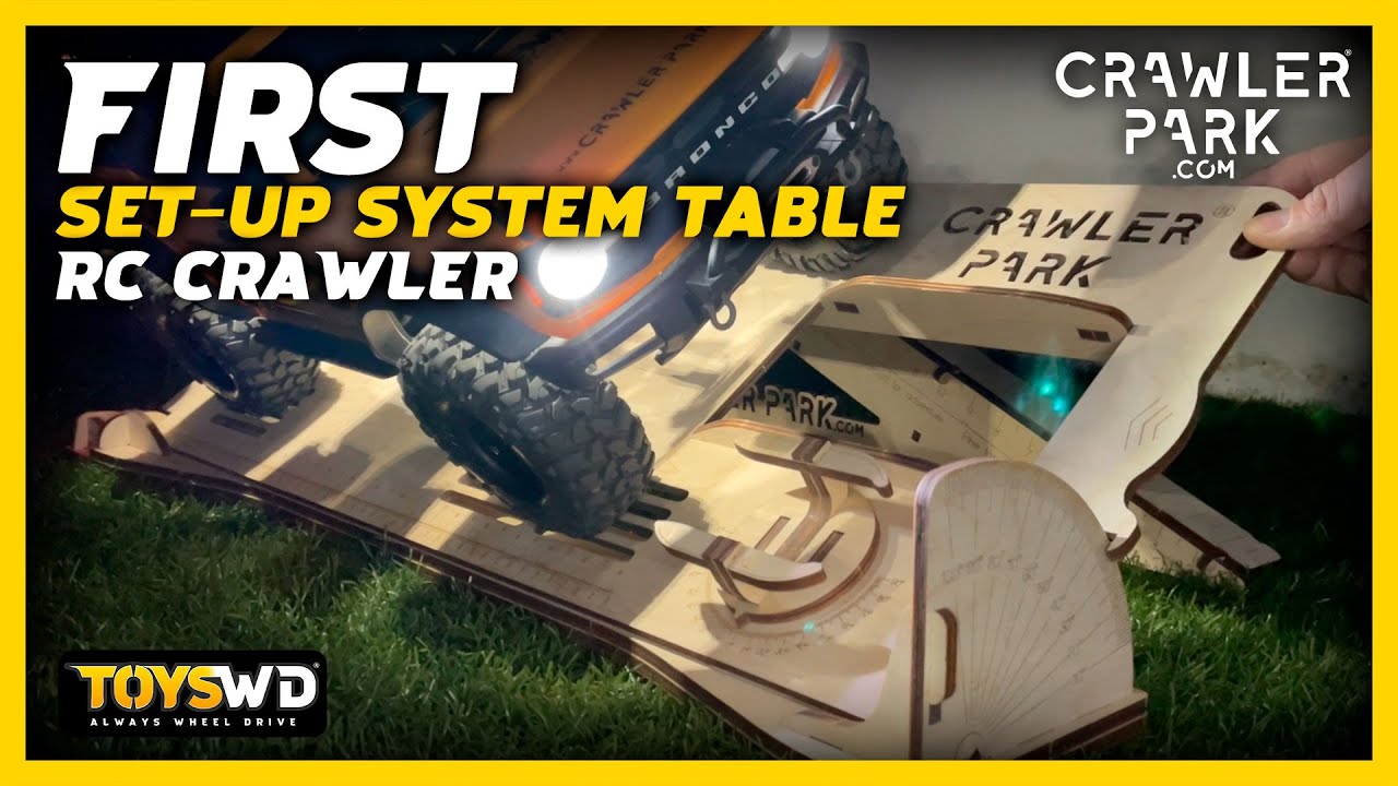 🟡 First Set-up system table 1/10 scale RC CRAWLER PARK