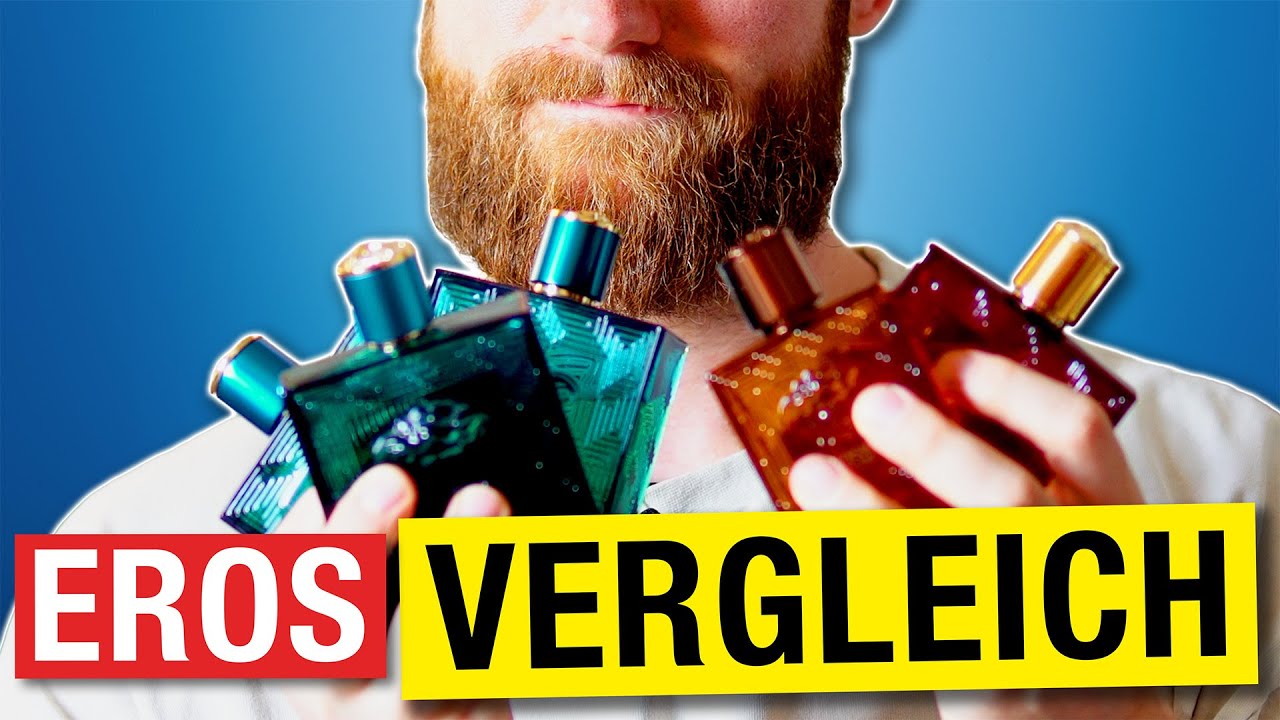 VERSACE EROS Vergleich 🤩 Parfum. EdT vs. EdP, Flame, Najim & Energy